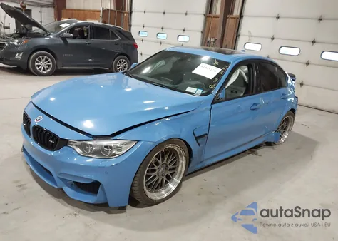 2016 BMW M3 z USA, uszkodzony, nr VIN WBS8M9C53G5G41736